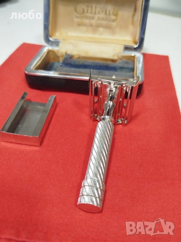 GILLETE SAFETY RAZON MADE IN ENGLAND N:21 1948 Чисто Нова не Употребявана , снимка 15 - Антикварни и старинни предмети - 52670983