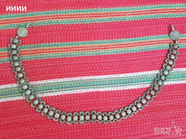 Сребърен кордон ланец накит