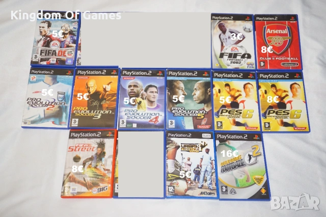 Игри за PS2 Fifa 06/Fifa 2002/PES 2 3 4 5 6/Arsenal/Fifa Street/Gaelic Games 2