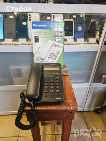 Стационарен телефон Panasonic KX-TSC10MXB В отлично техническо и визуално състояние.