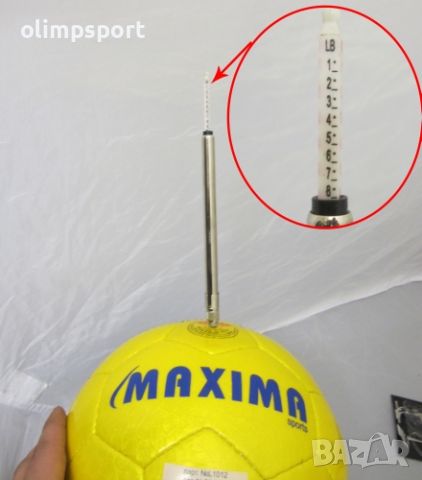Манометър тип писалка. Подходящ за измерване на налягането във всякакви топки, автомобилни гуми и гу, снимка 1 - Спортна екипировка - 46454942