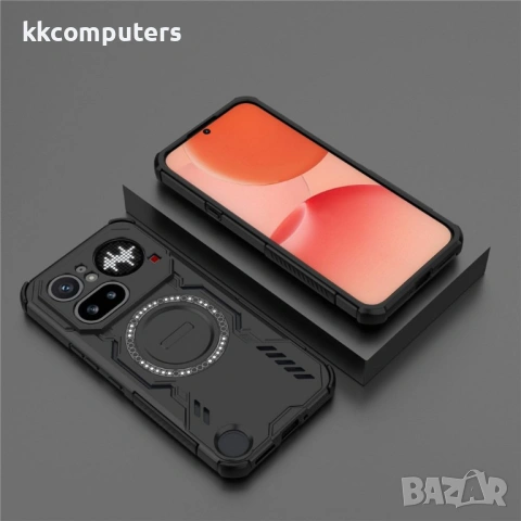 Butterfly Armor Магнитен Калъф за Nothing Phone (4a) Pro - PC+TPU, Вентилация, 5 цвята, снимка 8 - Калъфи, кейсове - 54250519