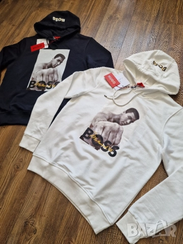 Мъжки суитчър HUGO BOSS & MOHAMMED ALI размер S M L XL 2XL, снимка 14 - Суичъри - 51709638