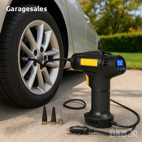 Безжичен дигитален компресор за автомобил