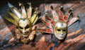 Венециански маски ръчно изработени и оцветени . Може и на стена да се позиционират , снимка 8