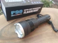 Мощен LED фенер P90 малък,USB зареждане,телескопичен ZOOM, снимка 5