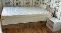 Единично легло с матрак и нощно шкафче чисто ново , снимка 2