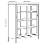 IDÅSEN Нов шкаф с плъзгащи се стъклени врати от Икеа / Ikea, снимка 5