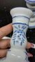 💙2 свещника ръчно рисувани, стил Delft, снимка 5