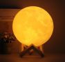 Уникална нощна лампа, която е 3D копие на Луната , снимка 3
