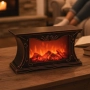 Декоративна LED камина с реалистичен ефект на пламък и жарава, снимка 3