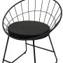 Метални столове  с възглавничка, снимка 1 - Столове - 45382851