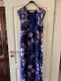 Нова дълга феерична  елегантна рокля флорален принт цветя, снимка 2
