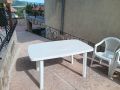 Градинска маса с 6 стола и две градински сгъваеми дървени кресла, снимка 8