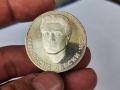 Сребърна монета 5 лева 1973 г Васил Левски , снимка 1 - Нумизматика и бонистика - 44554294