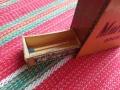 Дървена табакера MARLBORO с кибрит, снимка 4