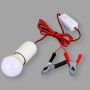 LED Работна лампа с кабел и щипки за акумулатор ON/OFF 12V 9W Бял