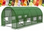 Градинска четирисегментна оранжерия - професионална защита за вашите култури - 4 х 2,5 х 2м, снимка 1