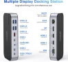 Докинг станция MOKiN за 4 монитора, 16 в 1 USB C с 2 HDMI, DP, 100W PD, USB 3.1/3.0/2.0, RJ 45..., снимка 9