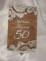 Дървена картичка за паричен подарък  "Честит юбилей", снимка 4