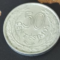 Монета Уругвай 50 сентесимо, 1965, снимка 1 - Нумизматика и бонистика - 45178064
