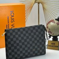 Клъч Louis Vuitton син квадрат реплика, снимка 1 - Чанти - 45511697