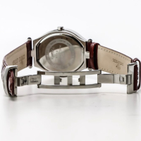 Дамски часовник Murex с червена кожена каишка и диаманти 0.18 карата, снимка 6 - Дамски - 45025241