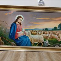 Картина Исус пастирът със стадото си, снимка 1 - Картини - 45673459