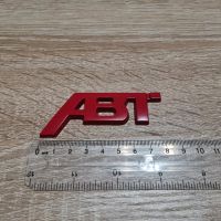 червена емблема Ауди АБТ Audi ABT малък размер, снимка 2 - Аксесоари и консумативи - 45470822