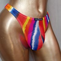 DOMINIK XL Прозрачен мъжки слип в различни преливащи цветове , снимка 3 - Бельо - 45941814