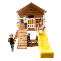 Голяма детска къща за игра, снимка 8 - Градински мебели, декорация  - 45070452