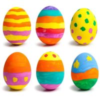 4670 Бели стиропорени яйца за оцветяване и декорация, 8 броя, 5.5 см, снимка 5 - Декорация за дома - 45157479