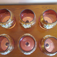 Кристални чаши на Бохемия, снимка 5 - Чаши - 45033236