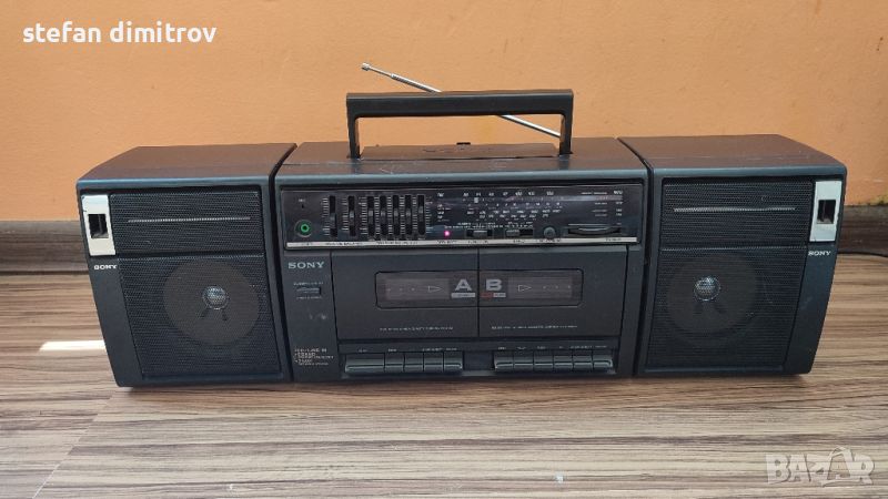 Sony CFS-W410L Radio Cassette Boom Box Ghetto Blaster -  Cassette, 4 Band, detachable speakers, - 
, снимка 1