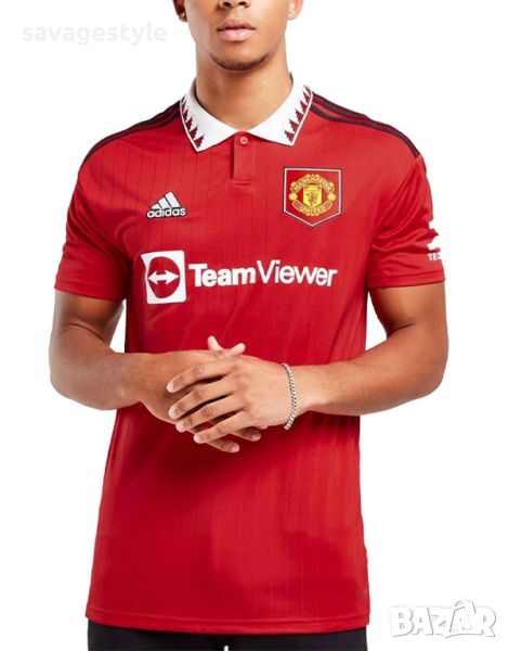 Юношеска тениска ADIDAS x Manchester United 22/23 Home Jersey Tee Red, снимка 1