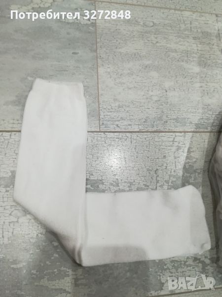 Бели чорапи/без пета, снимка 1