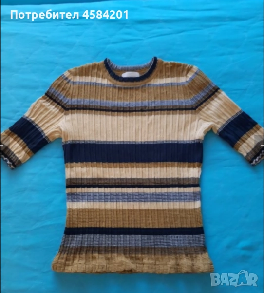 Ефектна блуза с къс ръкав H&M, размер М.Обличана 2 пъти!, снимка 1