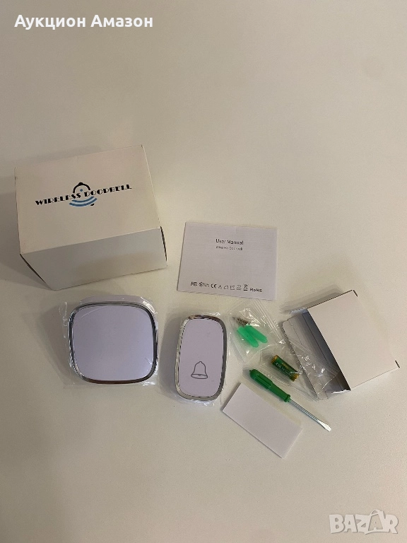 Без кабелен звънец Wireless звънец за входна врата, снимка 1
