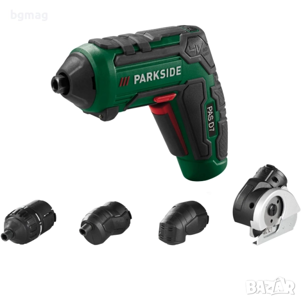 PARKSIDE акумулаторна отвертка PAS D7,4V,с адаптори и битове, снимка 1
