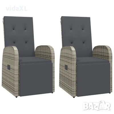 vidaXL Градински столове с възглавници,（SKU:319541, снимка 1