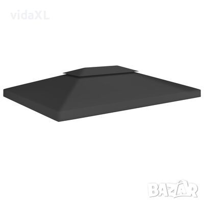 vidaXL Двоен покрив за шатра, 310 г/м², 4x3 м, черен)SKU:312075, снимка 1
