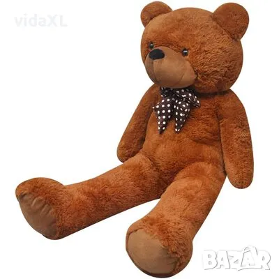 vidaXL Мека плюшена играчка мече XXL кафяво 160 см(SKU:80100, снимка 1