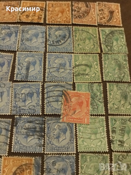 British Stamp - King George 5 .80 Броя !, снимка 1