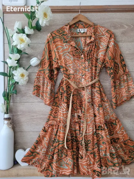 Рокля коприна , снимка 1