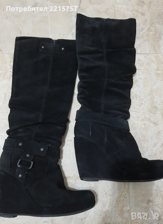 Ботуши от естеств.велур., снимка 1