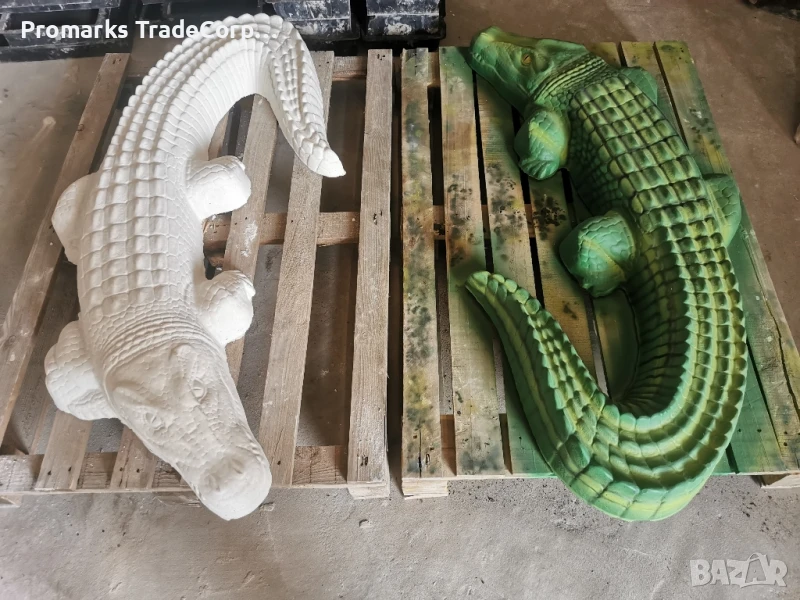 Крокодил от бетон, армиран , снимка 1