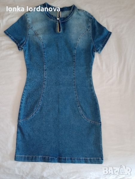 Дънкова рокля, размер М, снимка 1