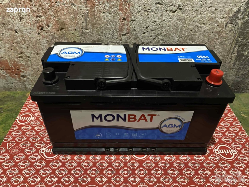 Акумулатор Monbat AGM/АГМ 95 амп/ч 860 А с гаранция, снимка 1