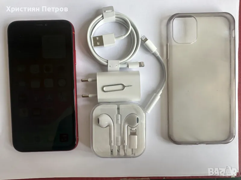 iPhone 11 - 128GB - Червен - Фабрично Отключен - НОВА батерия !!!, снимка 1