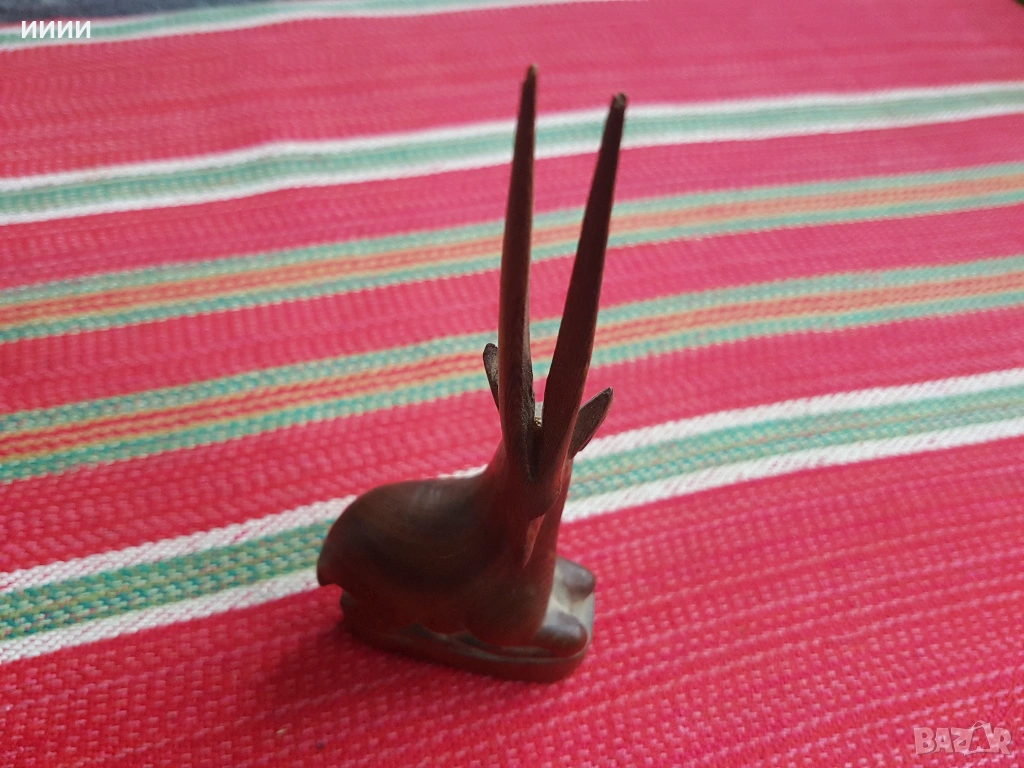 Антилопа Орингс дърворезба , снимка 1